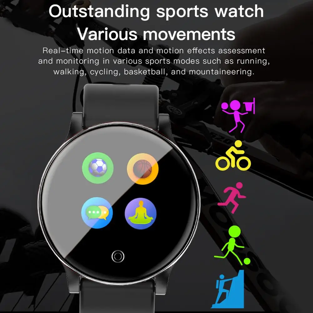 IP67 Waterproof Full Touch Screen Smart Watch Wireless Bluetooth Health Monitoring Sports Bracelet With 1.3-inch IPS Color Scree