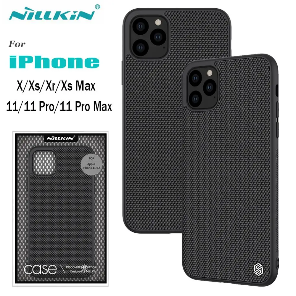 for iPhone 11 Xr Case NILLKIN Textured Nylon Fiber Case for iPhone 11 Pro Max Durable Non-slip Back Case for iPhone X Xs Max Bag for iPhone 11 Xr Case NILLKIN Textured Nylon Fiber Case for iPhone 11 Pro Max Durable Non-slip Back Case for iPhone X Xs Max Bag