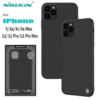 

for iPhone 11 Xr Case NILLKIN Textured Nylon Fiber Case for iPhone 11 Pro Max Durable Non-slip Back Case for iPhone X Xs Max Bag