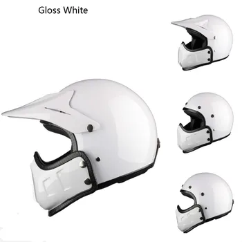 

Motorcycle Helmet Retro Cafe Racer Vespa Vintage Motocross Open face kask full face casco moto modular moto helmet CE