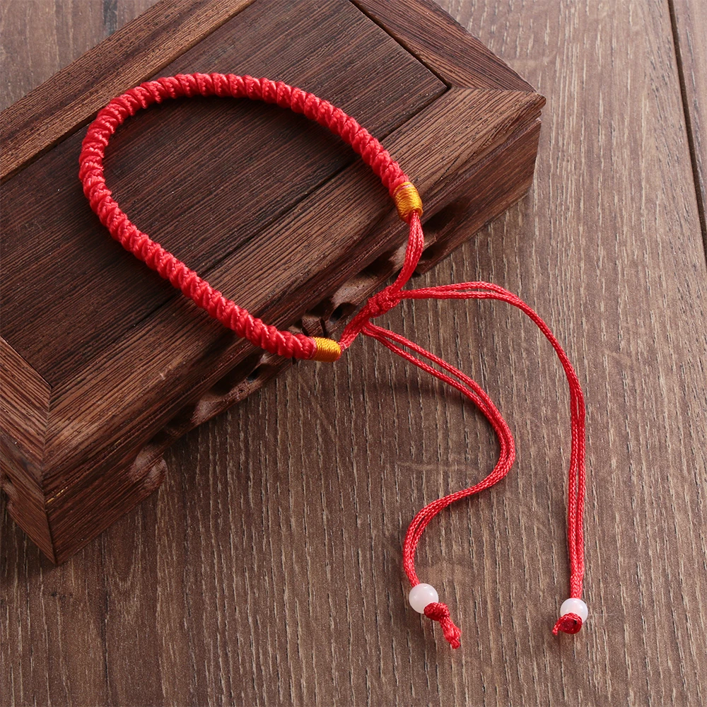 

1PC 16cm Classic Red String Bracelet Lucky Chinese Red Ropes String Wrap Bracelet Good Luck New Hand Made Bracelets Men Women