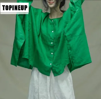 

Womens Crew neck Solid color loose long Sleeve irregular Hem shirt plus size blouse women