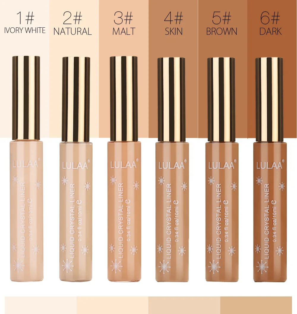 Lulaa cross-border Silky Skin concealer, isolated three-dimensional repair foundation waterproof sweat nourishing not easy to