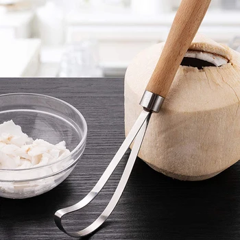 

Coconut Meat Remover Stainless Steel Scraper Coconut Silk Digging Coconut Shaver Coconut Shaving Cutter Digging Coconut Tool