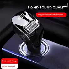 Car FM Transmitter Bluetooth 5.0 Radio Adapter Wireless Hands Free Kit Dual USB Car Charger Auto Radio FM Modulator  MP3 Player