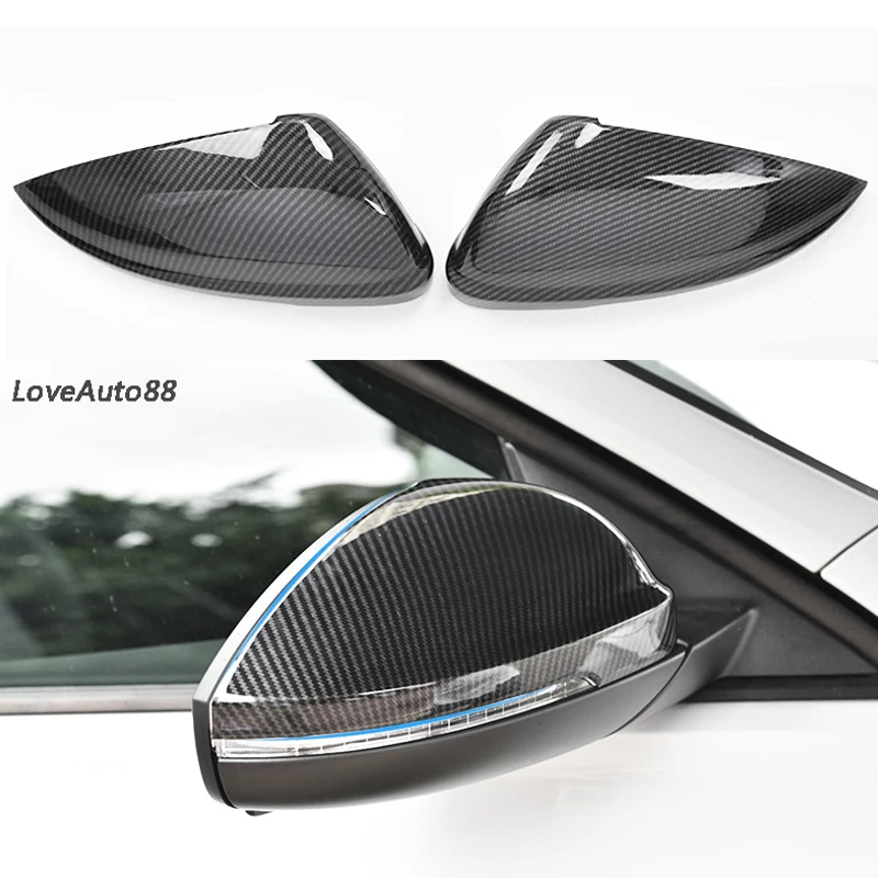 Car Side Mirror Caps Cover Car rear view Rearview Side Glass Mirror