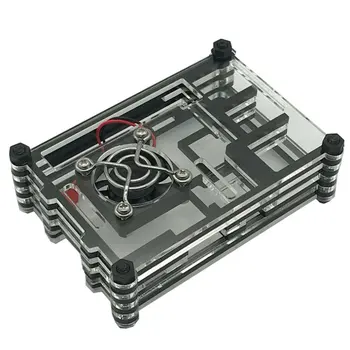

Raspberry Pie 3 Generation Shell Raspberry Pi 3 9 Layer Acrylic Box Assembly Shell With Heat
