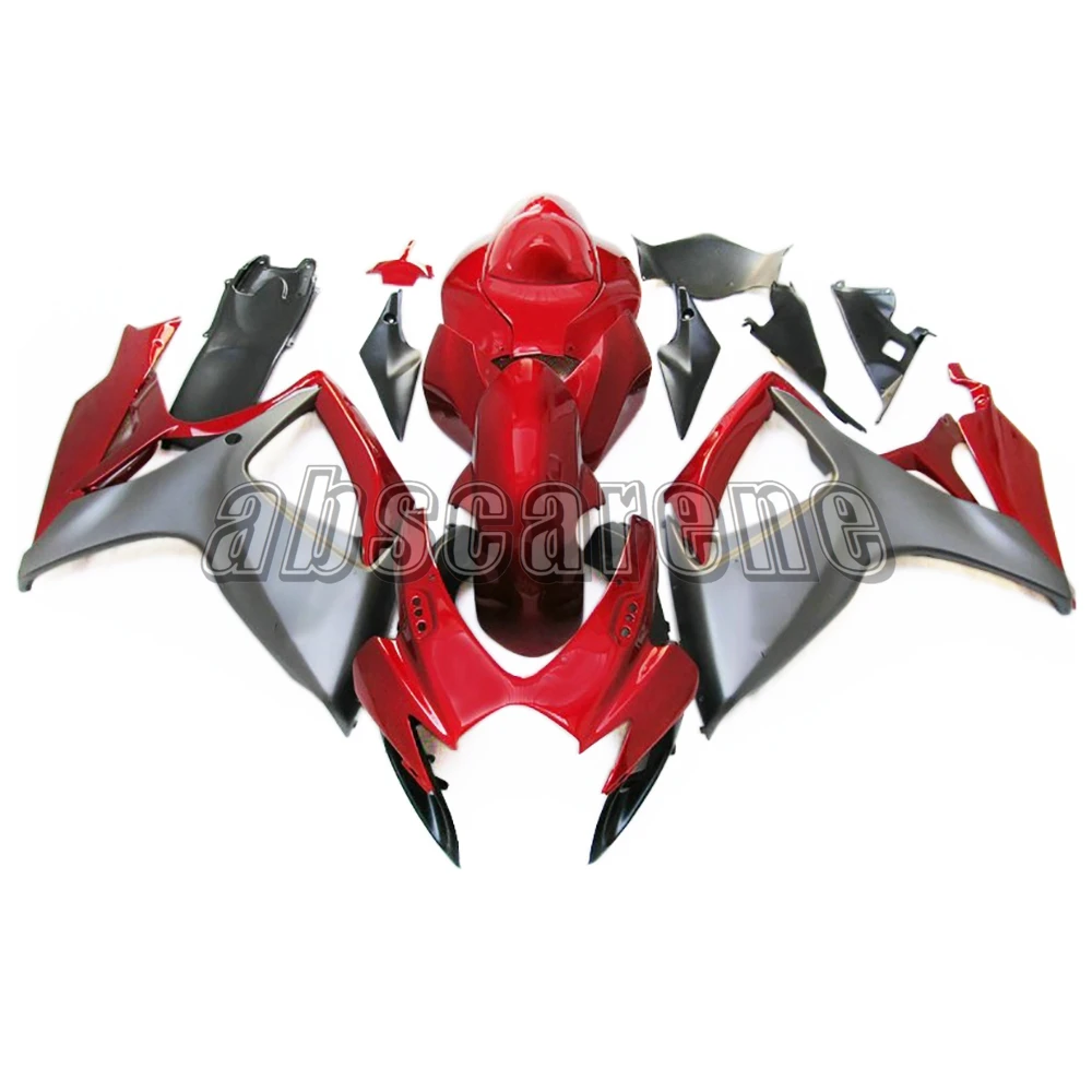 Инъекции полный обтекатель комплект для Suzuki GSXR600 GSXR750 K6 2006 2007 G-SXR600 06 07 ABS пластик мотоцикл капот конфеты красный серый