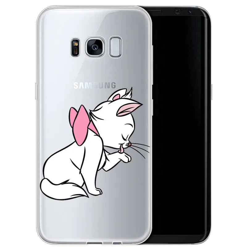 Мультфильм AristoCats Marie кошки мягкий чехол из ТПУ с принтом "для samsung 2017A5 S7EDGE S6 S7 S9 S8PIUS 2018A8 A6 A8PIUS NOTE8 NOTE9cover - Цвет: TPU