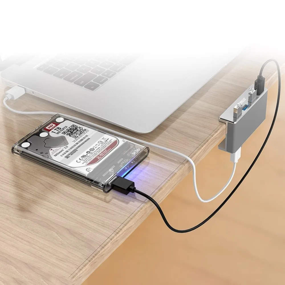 Orico, 4 порта, USB 3,0, концентратор, алюминиевый сплав, портативный, размер, для путешествий, зарядная станция, для ноутбука, с SD кард-ридером