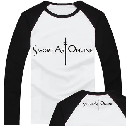 5 Новая модная футболка с аниме Sword Art Online летняя новая брендовая Футболка мужская футболка из хлопка с рукавом реглан SAO футболка мужские футболки - Цвет: 5