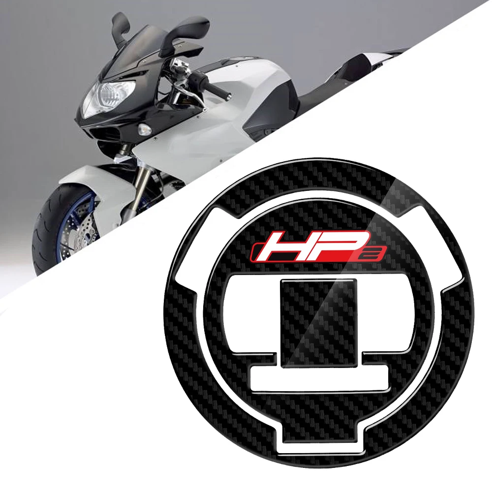 For BMW HP2 3D Carbon Fiber Appearance Sticker Fuel Tank Cover Covering Pad Motorcycle Fuel Tank Cover Decal funny armrest center console cover pad for car women men suv arm rest covering auto vehicle accessories round mandala c