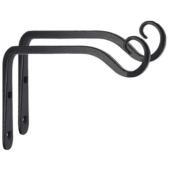 

2PCS Wall Hanging Plant Bracket Hanging Brackets Wall Hanging Basket Brackets Hook for Outdoor Indoor Garden Home