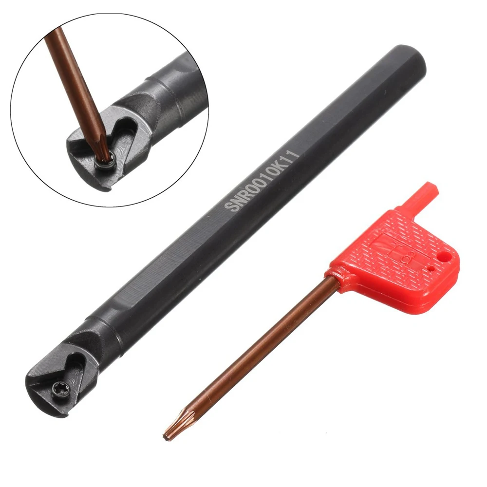 

SNR0010K11 Internal Lathe Threading Boring Bar Turning Tool Holder + Wrench Rod Industrial Lathe Tools