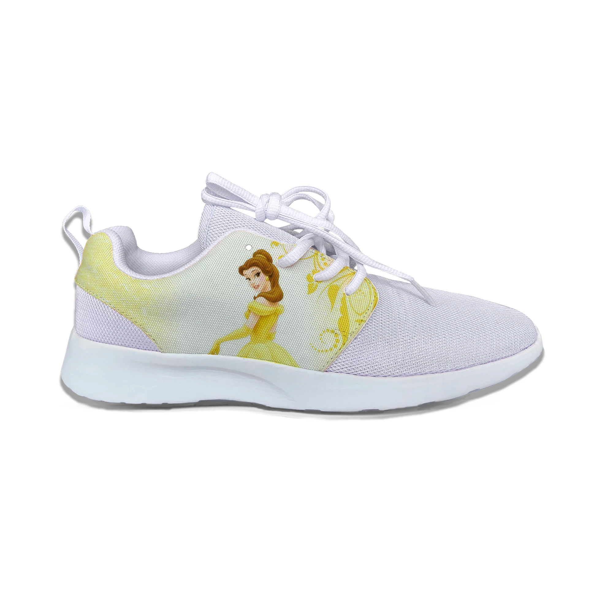 Аниме beauty Beast Belle Горячая Мода милые кроссовки Дети Прекрасный мультфильм дышащие легкие спортивные кроссовки для девочек Дети - Цвет: Belle3