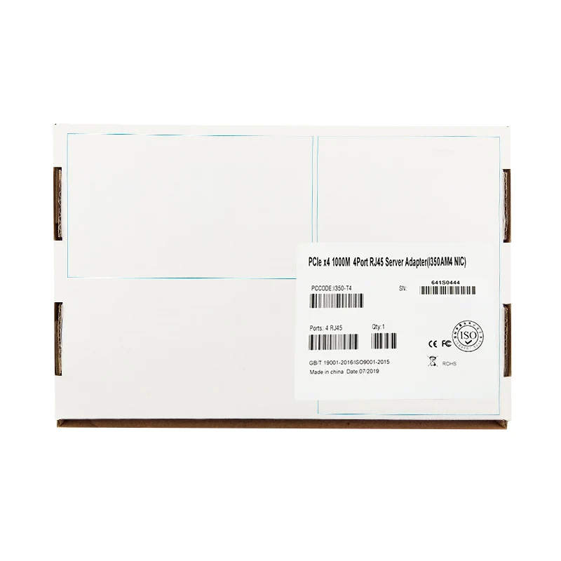 I350-T4 10 M/100 M/1000 M PCIe2.1 X4 RJ45* 4 медная сетевая карта Ethernet с intel I350
