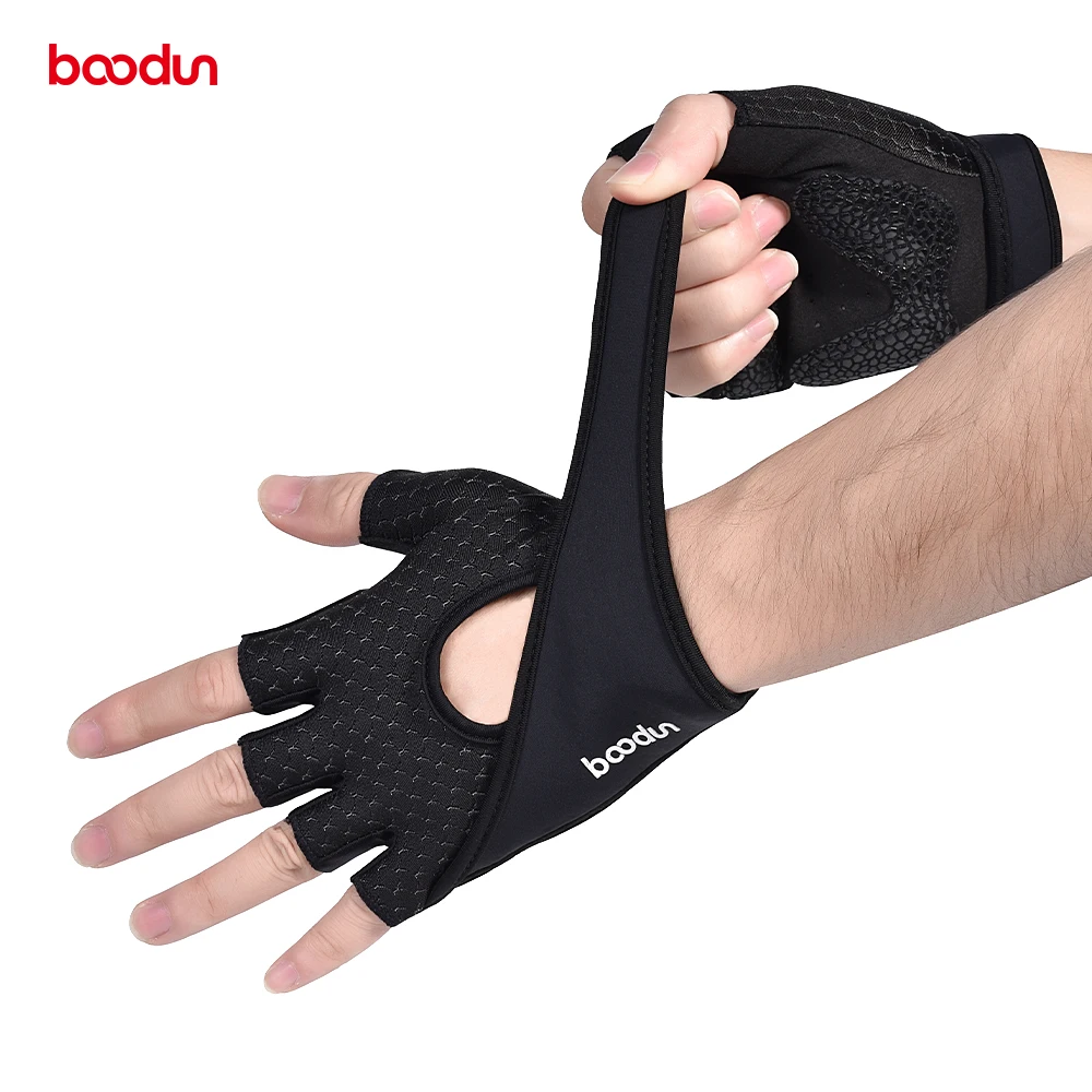 Велосипедные перчатки BOODUN Half Finger мужские женские спортивные противоударный велосипед перчатки гелевые велосипедные перчатки для MTB