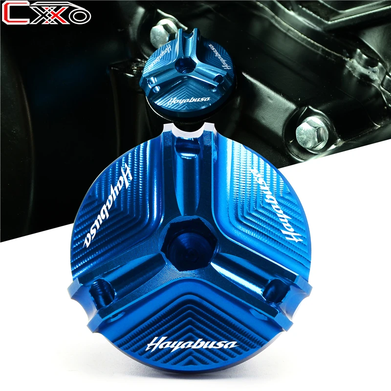 Для SUZUKI HAYABUSA GSX1300R RV 125/200 VANVAN GSX-R GSX-S GSXR 1000/750/600/125 мотоцикл заливочного отверстия Кепки двигателя заглушка разъема