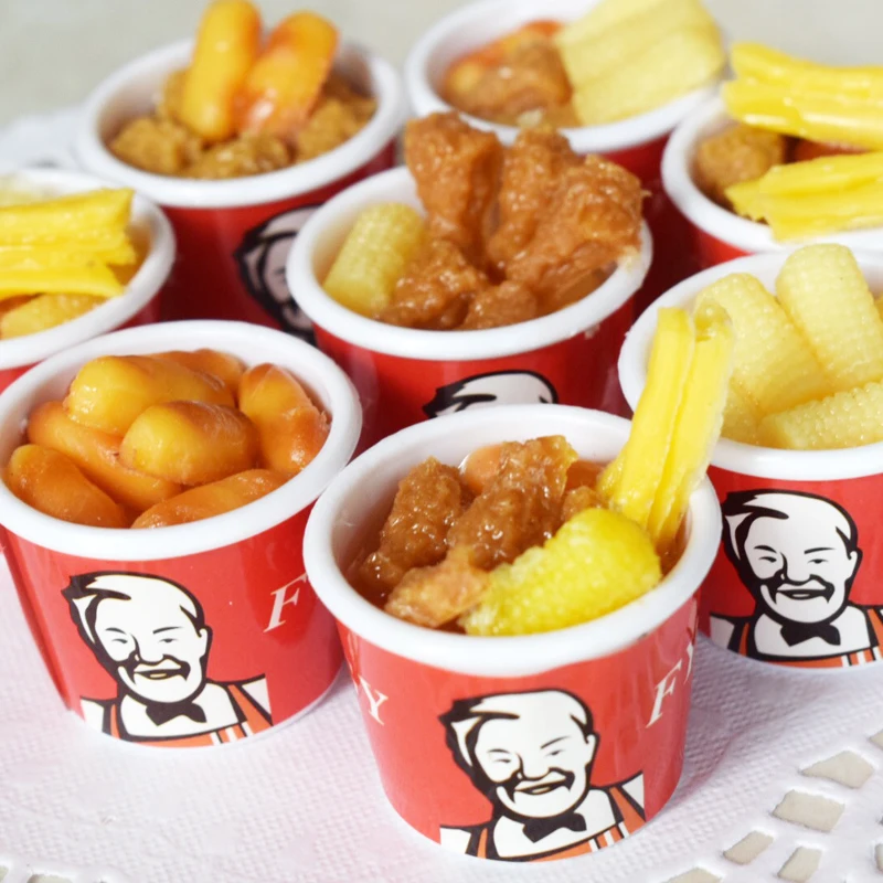 Mini Doll Food 2pcs 1/6 1/12 Scale for Miniature Dollhouse Pretend Play Kitchen Set Furniture Decoration Accessories Toy