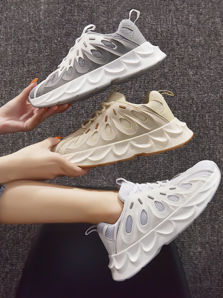 

Mesh Sports Shoes Female Ins Korean Version Of Harajuku Wild Breathable Shoes Student Casual Running Shoes