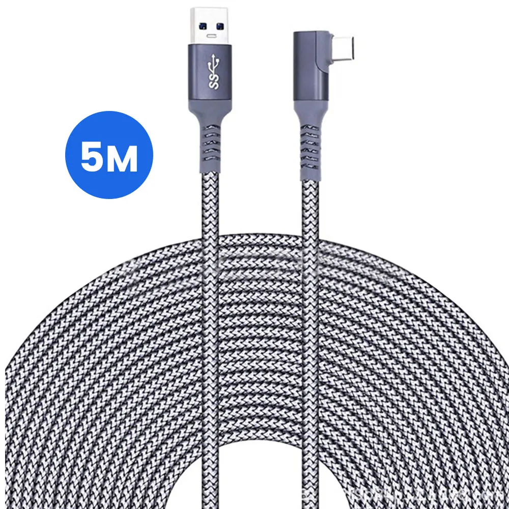 6M/5M Quest 2 Data Line Charging Cable For Oculus Quest 1/2 Link VR  Data Transfer Cable USB-A Type-C VR Headset Accessories