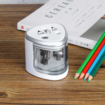 

New Automatic pencil sharpener Two-hole Electric Touch Switch Pencil Sharpener stationery Home Office School Supplies