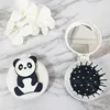 Cartoon Dream Comb Portable Travel Air Bag Massage Cute Cartoon Animal Pattern Folding With Mirror Modeling Tool  Mini Brush 5