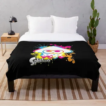 

Splatoon Merchandise Throw Blanket Soft Sherpa Blanket Bed Sheet Single Knee Blanket Office Nap Blanket