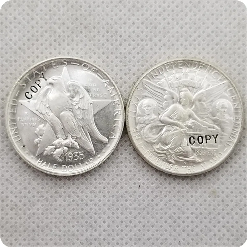 UNC silver USA 1934-1938 TEXAS юбилейные 50 центов копии монет