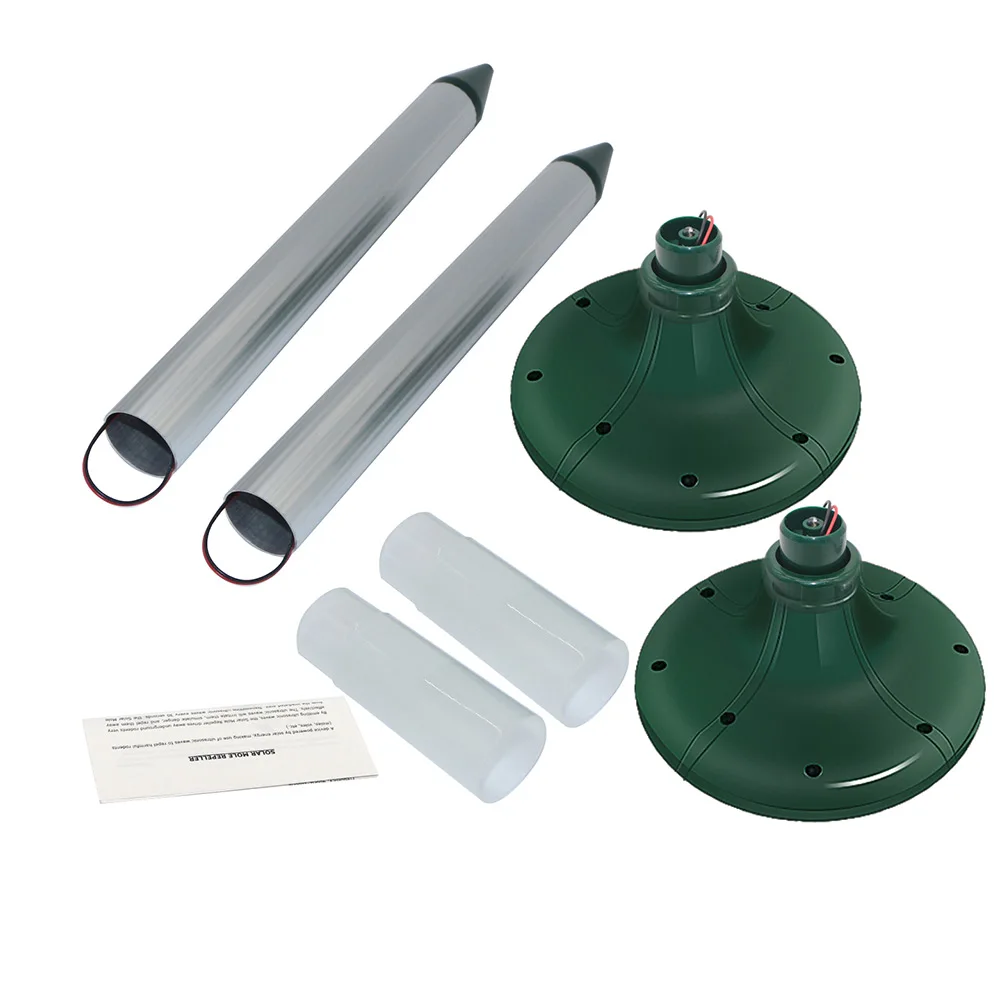 Electronic Ultrasonic Snake Repeller LED Lamp Tube Garden Insect Rodent Control Yard Ultrasonic Rat Repeller Eco Friendly