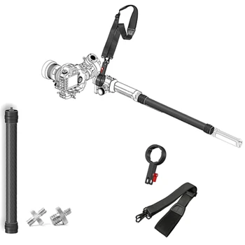 

Hang Rope Buckle Lanyard Strap Belt Sling Clasp with Gimbal Carbon Fiber Extension Pole Rod for RONIN-S Gimbal Camera Stabilizer
