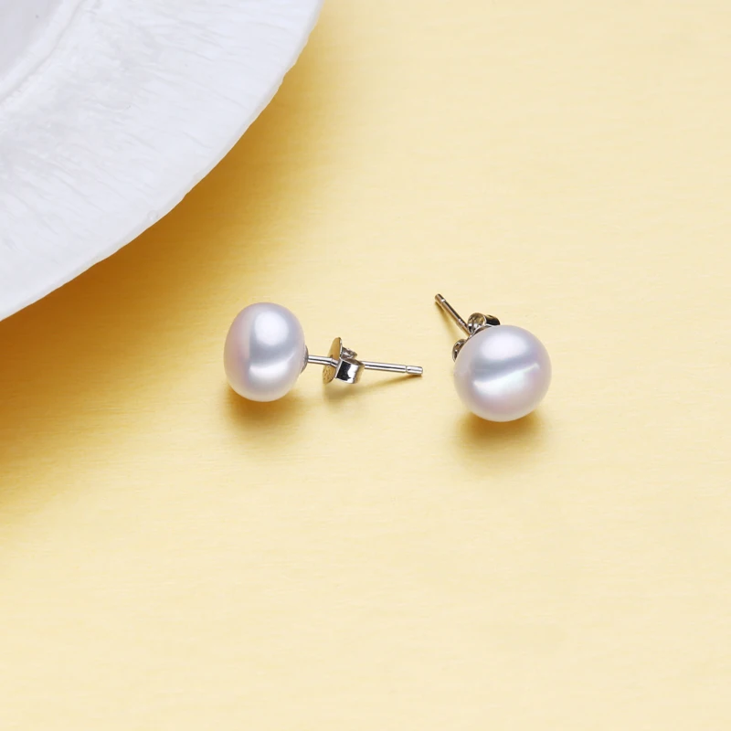FENASY S925 Sterling Silver Natural Pearl Bracelet necklaces pendants Ring Earrings Jewelry Sets for Women Anniversary Idea GIFT