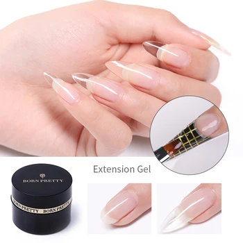 

BORN PRETTY Building Nail Gel Pink Crystal White Nail Finger Extension UV Gel varnish Soak Off Gel Nail Polish Varnish 5ml
