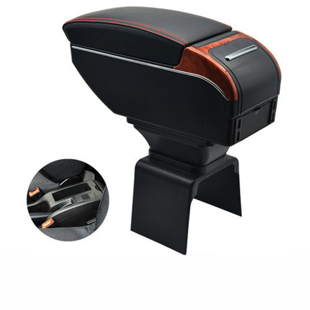 

Подлокотник для Peugeot 307, подлокотник, подлокотник, центральная консоль для хранения, аксессуары для автомобиля, интерьер с USB, светодиодный ная подсветка