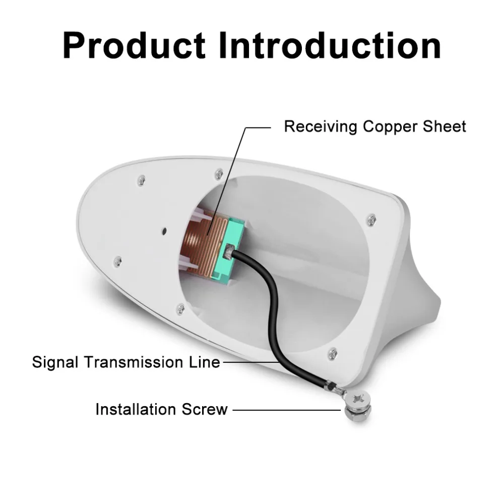 Универсальная автомобильная антенна плавник акулы fm-сигнал усилитель авто радио сигнал Автомобильный Радио fm-сигнал дизайн антенны автомобильный стиль