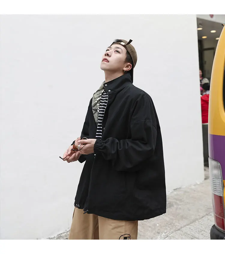 Autumn New Camo Jacket Men Fashion Printed Casual Double-faced Jacket Man Streetwear Hip Hop Loose Bomber Jacket Male Clothes