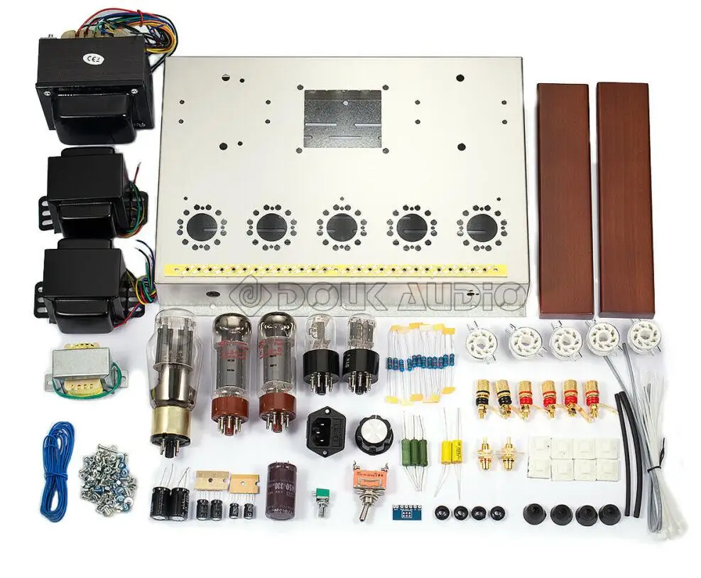 DIY KIT Amplifier Douk Audio EL34B ламповый усилитель, одноконцевый, класса A, Hi-Fi, стерео аудио, встроенный усилитель мощности - Цвет: DIY KIT Amplifier