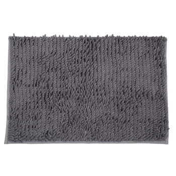 

Soft Shaggy Non-slip Absorbent Bath Mat Bath Shower Mat 40 x 60cm (Gray)