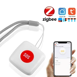 Smart SOS Call Button, Wireless Pager Nurse Calling Alert System Emergency Button for Home/Elderly/Patient Vibration Pager