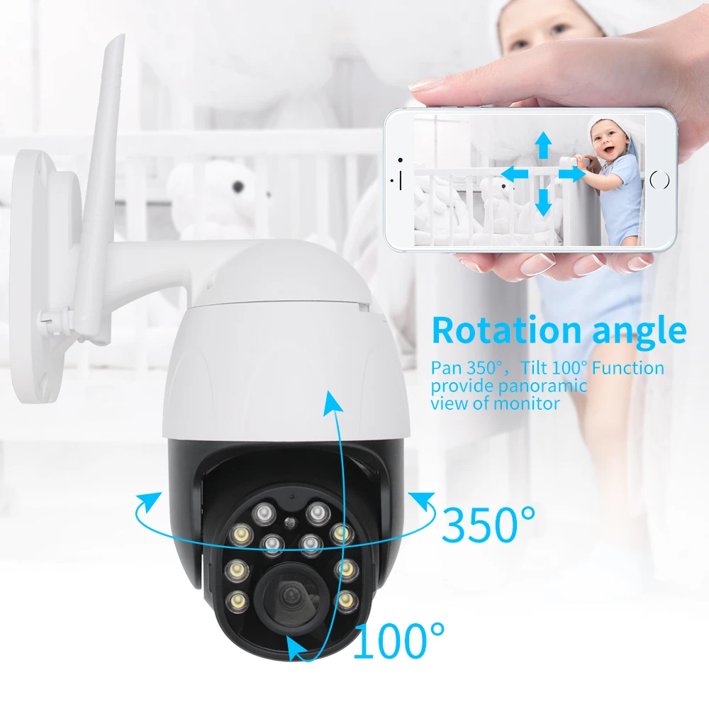 Yoosee AI 1080P Wi Fi IP камера внешняя PTZ беспроводная скоростная купольная