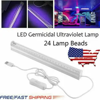 

New Fashion LED UV Disinfection Lamp Tube UVC Ozone Ultraviolet Sterilizer Germicidal Lights