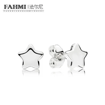 

FAHMI 100% Sterling silver 1:1 Glamour 296374 Shining Stars Earring Studs Original Women wedding Fashion Jewelry 2018