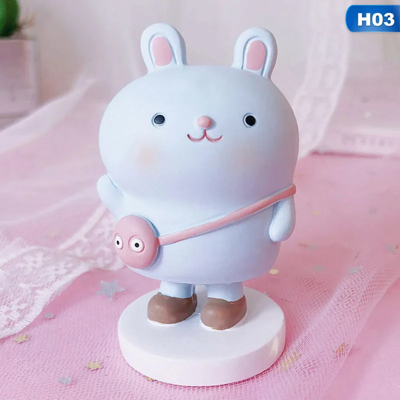 H03 Cute Decoration Animals Car Ornaments Automobiles Dashboard Swinging Shaking Head Cat Doll Dancing Toys Accessories Gifts - Color Name: H03