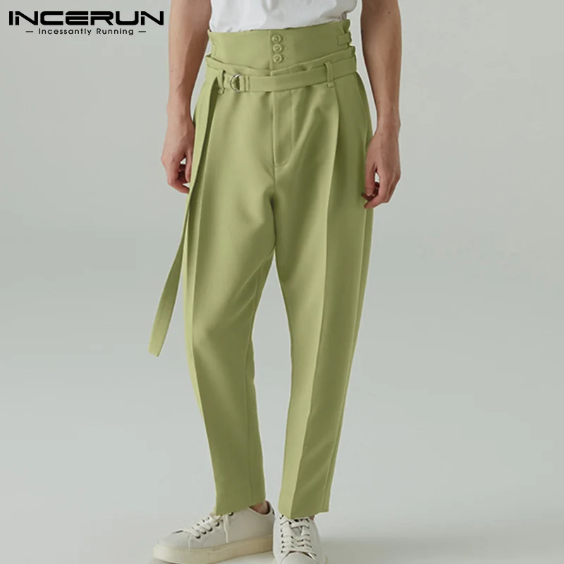 Fashion Men Pants High Waist Joggers 