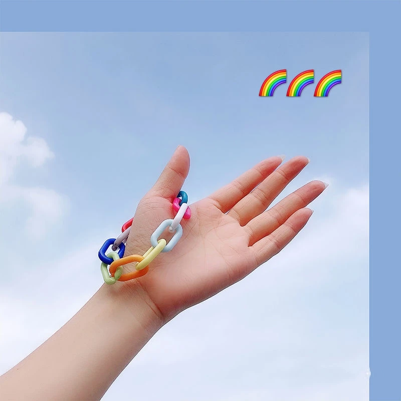 Прозрачный акриловый браслет u образный прозрачная смола браслеты сплошной цвет