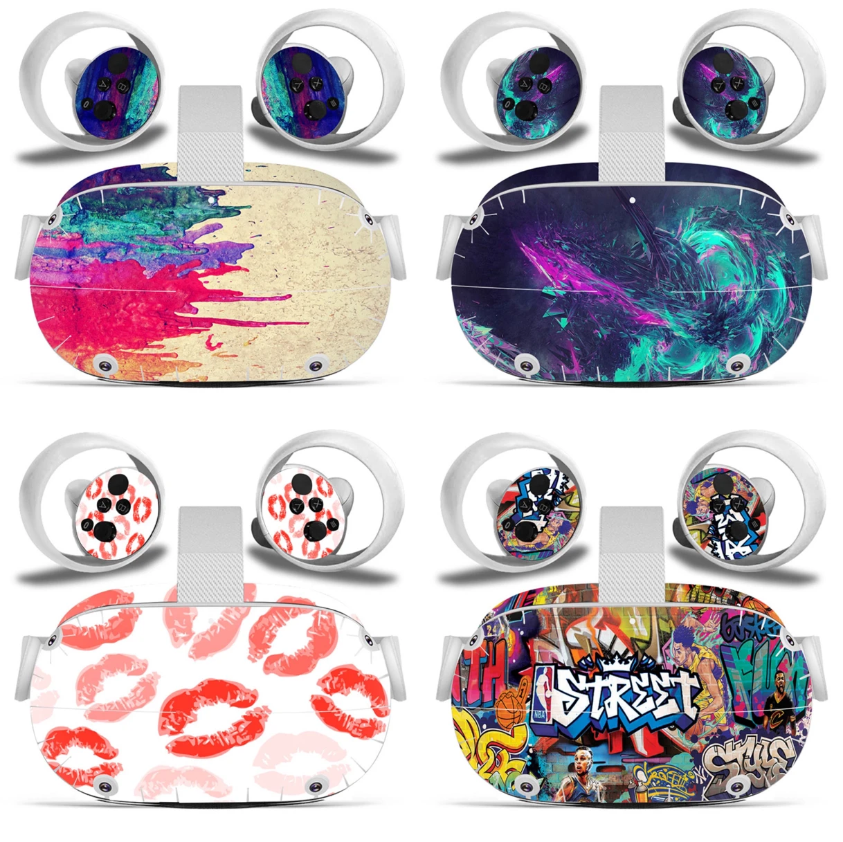 Cool Design For Oculus Quest 2 Vr Sticker Headset Virtual Reality Decals  Protective Pvc Skin For Oculus Quest 2 Vr Skin Sticker - Stickers -  AliExpress