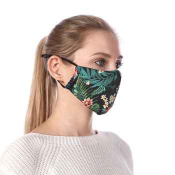 

Zohra Silver python Printing Reusable Protective PM2.5 Filter Mouth Mask Anti Dust Mask Windproof Adjustable Face Masks
