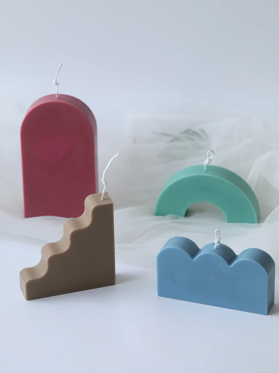 New Geometry Shape Candle Mold DIY handmade Candle Making Silicone Mold Soap Aromatherapy plaster