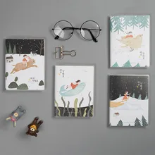 Простой язык хорошая ночь Pixie Dream A6/A5/B5 пластиковый чехол для записной книжки милые животные ноутбук внутренние страницы с горизонтальным L