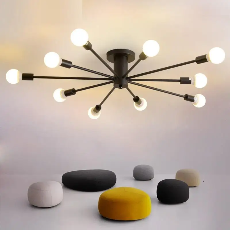 Plafon промышленный Декор потолок блеск де deckenleuchte светильник Гостиная lampara techo plafondlamp plafonnier потолочный светильник